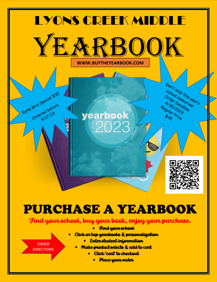 LCMS 2023 Yearbook Flyer
